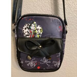 NWOT Disney WondaPop Villains Cruella 8" Vegan Leather Crossbody Shoulder Bag